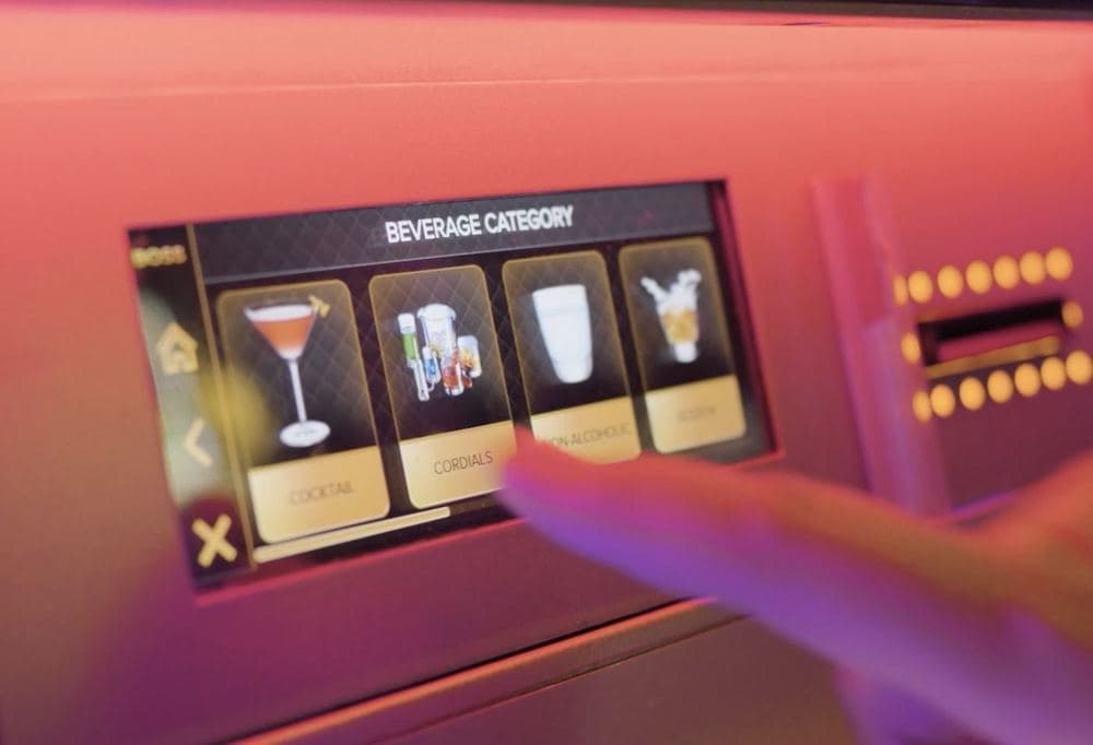 BOSS beverage category screen